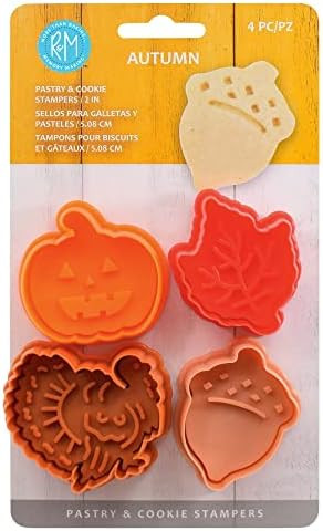 R & M International 492 Pastry/Cookie/Fondant Stamper, 2-Inch, Thanksgiving - Turkey, Acorn, Pump... | Amazon (US)