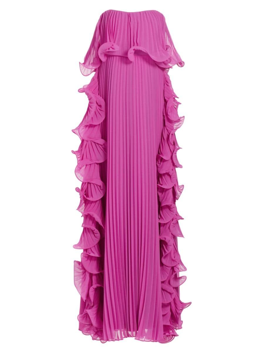 Ruffled Strapless Gown | Saks Fifth Avenue