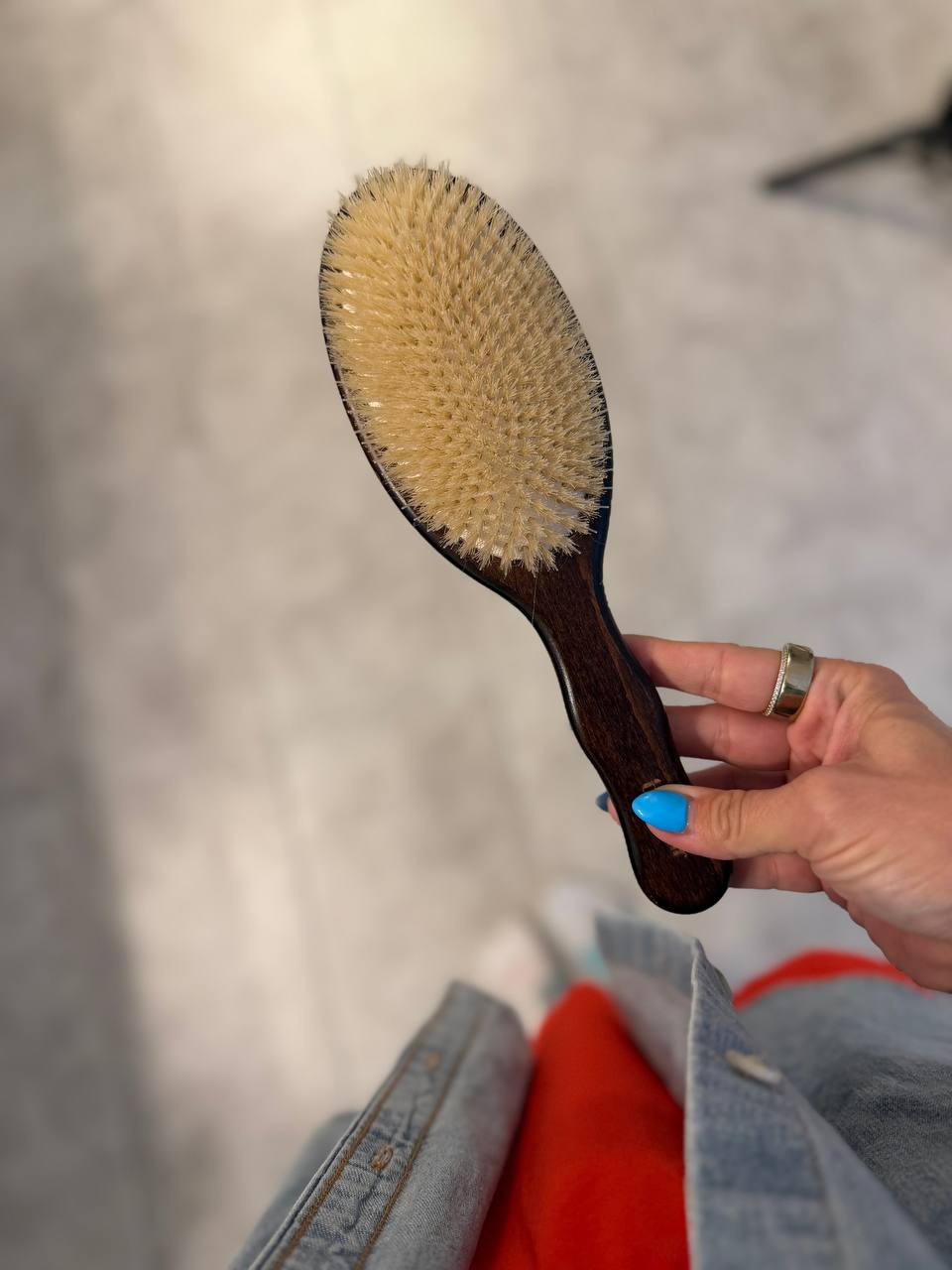 Tiny but mighty, this mini hairbrush is the kind of little beauty essential that earns permanent real estate in my bag. Perfect for quick touch-ups, taming flyaways, and keeping your hair looking polished wherever the day takes you. ✨💁‍♀️👜

#MiniHairBrush #TravelHairBrush #HairBrush #PortableHairBrush #HairCareEssentials #BeautyBagEssentials #TravelBeauty #HairAccessories #OnTheGoBeauty  

 #LTKBeauty