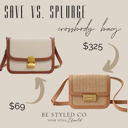 Save vs splurge - spring purse - summer crossbody bag 

#LTKStyleTip #LTKItBag #LTKFindsUnder100