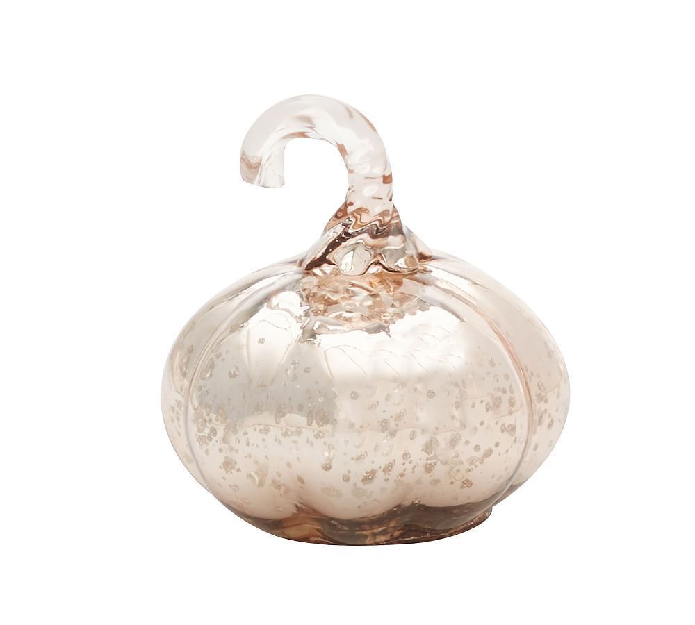 Mercury Glass Pumpkins, Rose Gold - Mini | Pottery Barn (US)