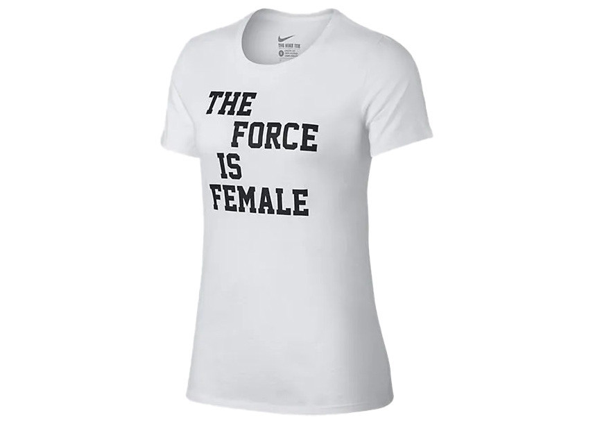 Nike Sportswear Women's Force is Female Tee Shirt in White | StockX