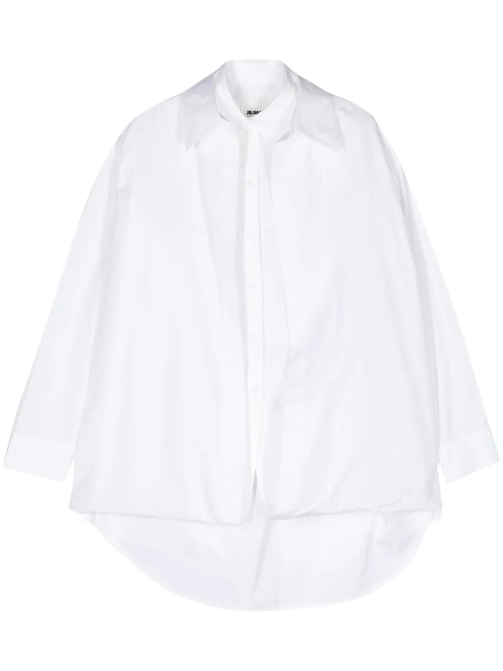 Jil Sander Layered Cotton Shirt - Farfetch | Farfetch Global
