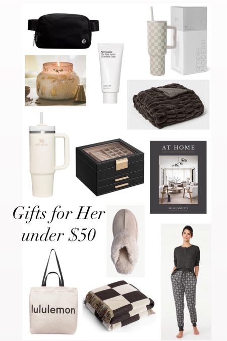 Gifts for Her under $50! Anthropologie, Sephora, Amazon, Target, Walmart, Lululemon 

#LTKGiftGuide #LTKfindsunder50 #LTKhome