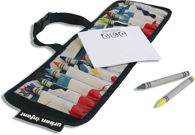 Urban Infant Kids Crayon Travel Case Carrier – Comes With Set of 10 Non-Toxic Crayons and Draw ... | Amazon (US)