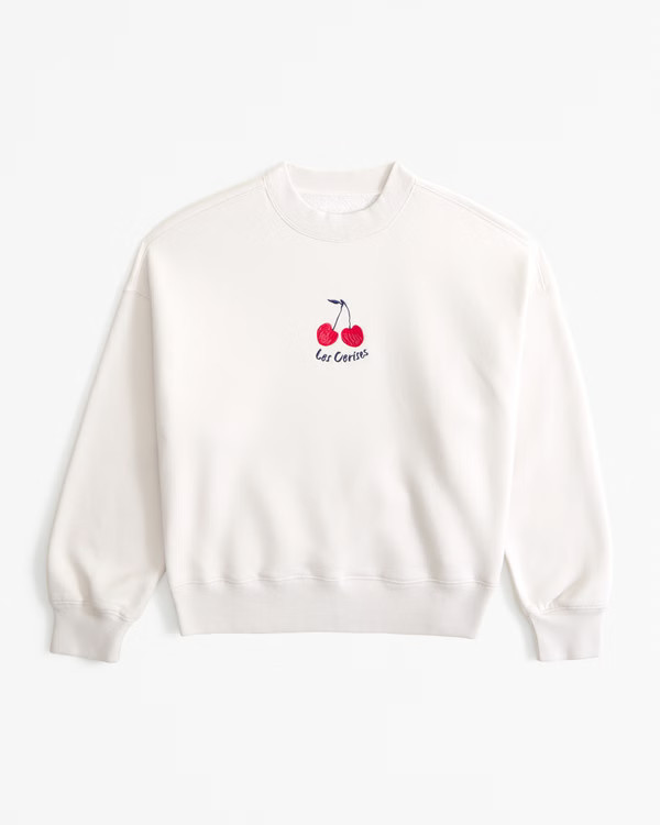 Embroidered Graphic Classic Sunday Crew | Abercrombie & Fitch (US)