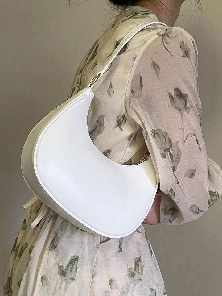 Bolsa hobo minimalista cor sólida | SHEIN