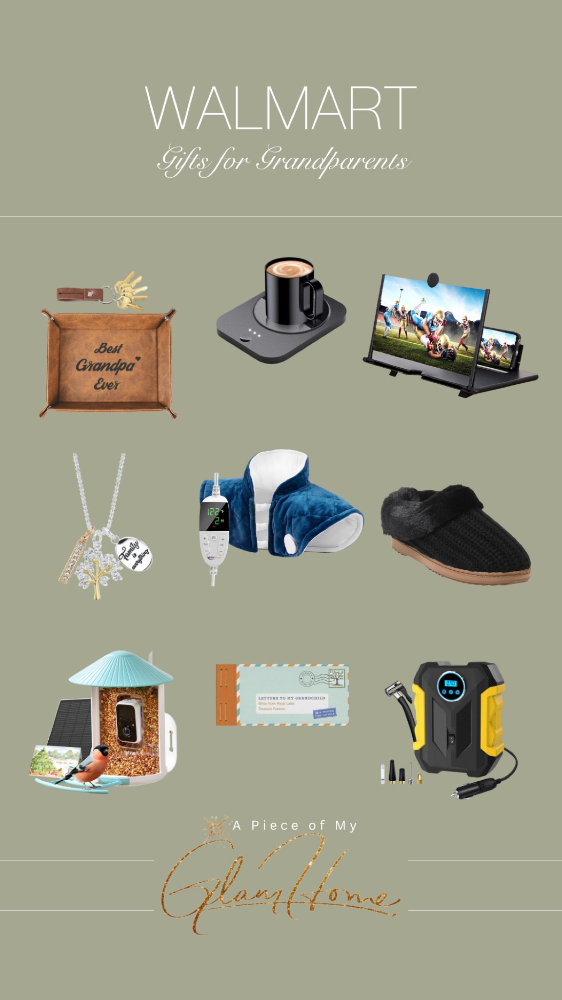 Holiday gift guide: gifts for grandparents 

#grandmagifts #giftsforher #grandpagifts #giftsforhim #grandparentgifts #walmartgifts #holidaygiftguide

#LTKSeasonal #LTKHoliday #LTKGiftGuide