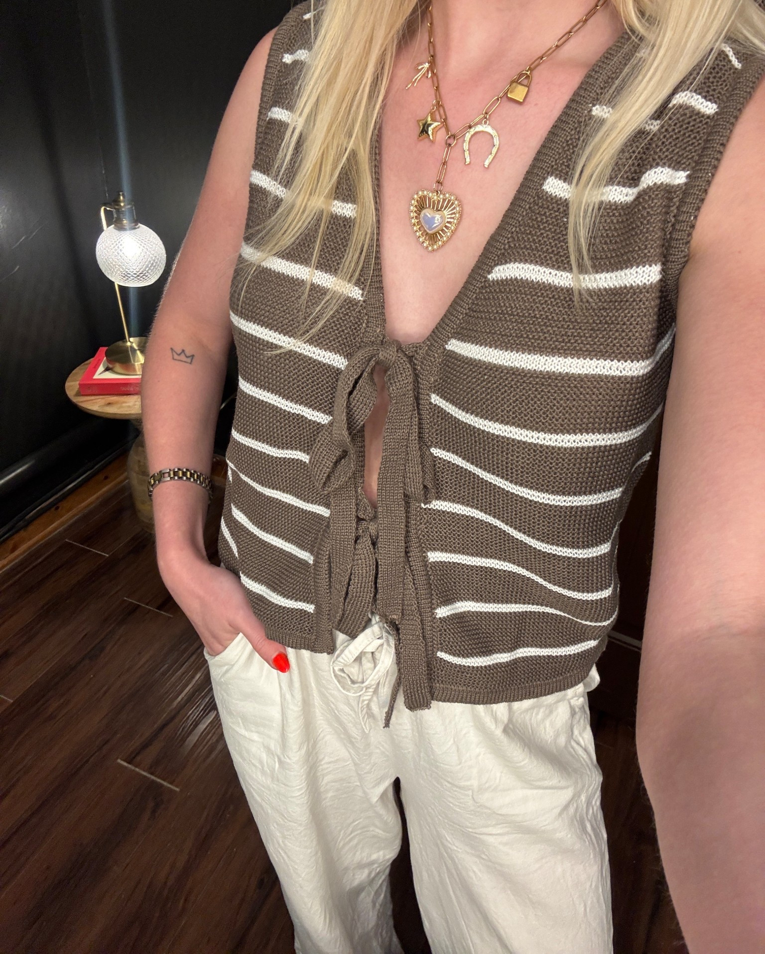 wearing size M
