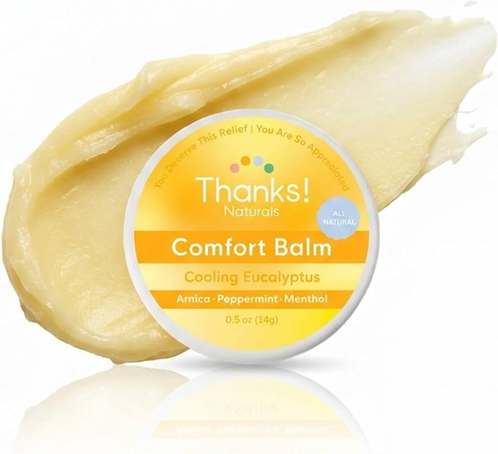 Mini Comfort Balm, Cooling Eucalyptus, Vegan & Natural Balm with Vitamin E, Shea Butter, Coconut ... | Amazon (US)