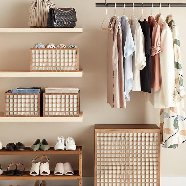 Marie Kondo Shoji Bamboo Bin | The Container Store