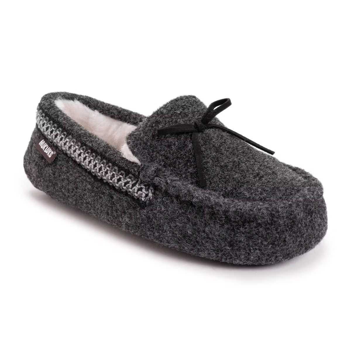 MUK LUKS Men's Ethan Slippers, Ebony Heather, 9 | Target