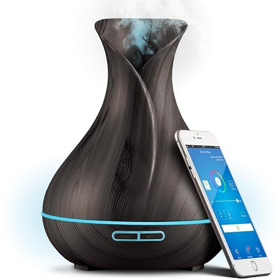 Smart Wifi Wireless Essential Oil Aromatherapy 400ml Ultrasonic Diffuser & Humidifier With Alexa ... | Amazon (US)