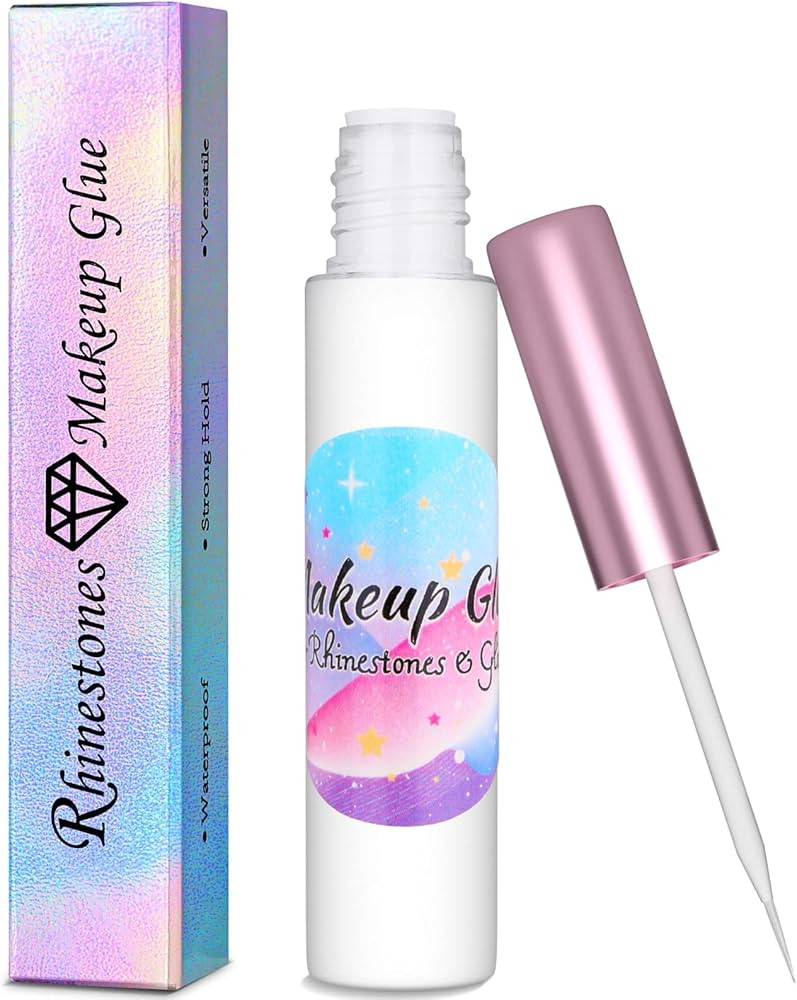 Face Makeup Glue for Rhinestones, Shynek Cosmetic Face Glitter Glue Long Lasting Waterproof Face ... | Amazon (US)