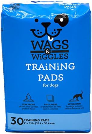 Wags & Wiggles Training Pads For Dogs - Leak Proof Puppy Pee Pads For Dogs - Dog and Puppy Supplies  | Amazon (US)