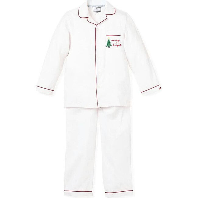Petite Plume x Maisonette Kids Twill Pajamas, Merry & Bright | Maisonette