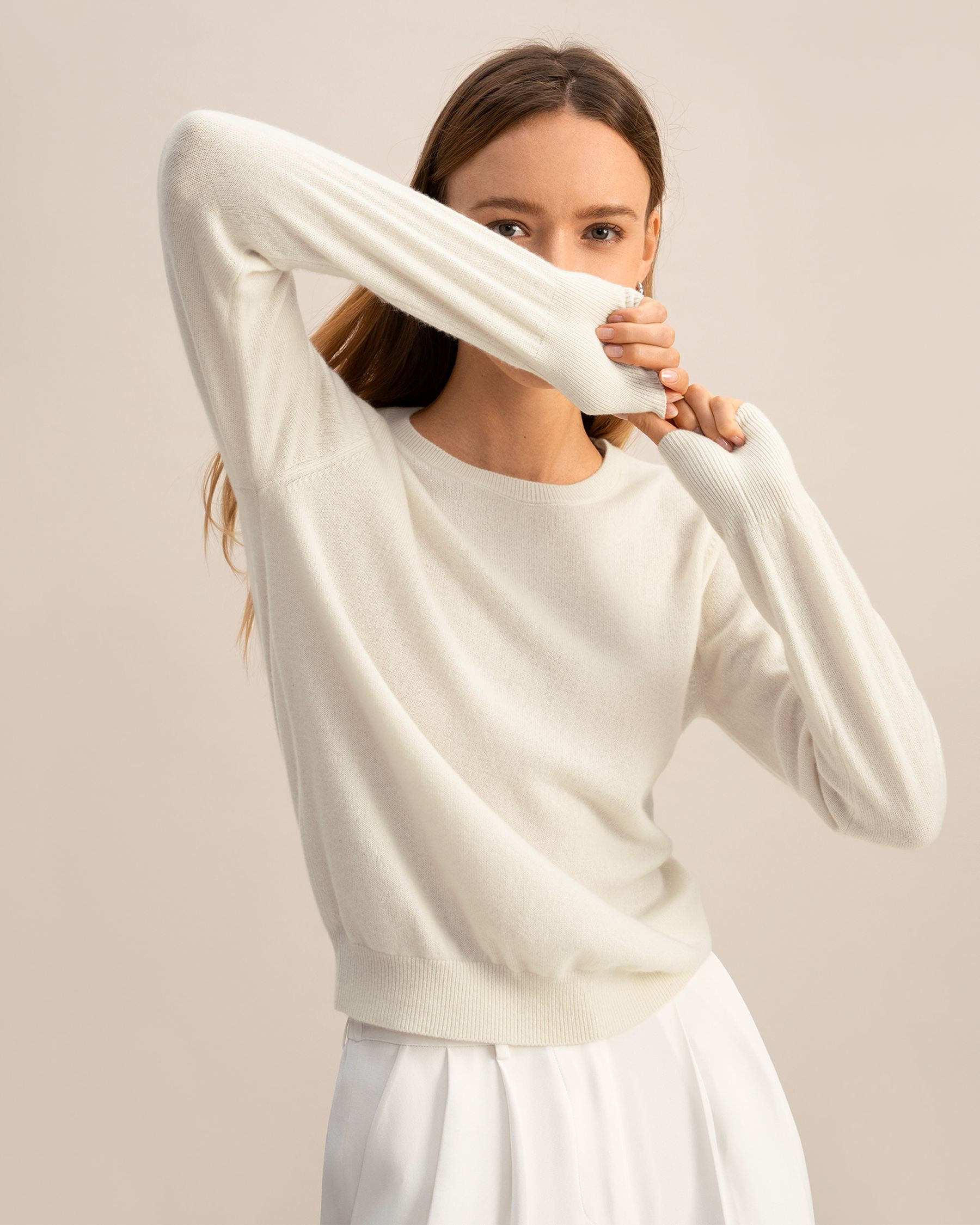 Baby Cashmere Crewneck Sweater | LilySilk