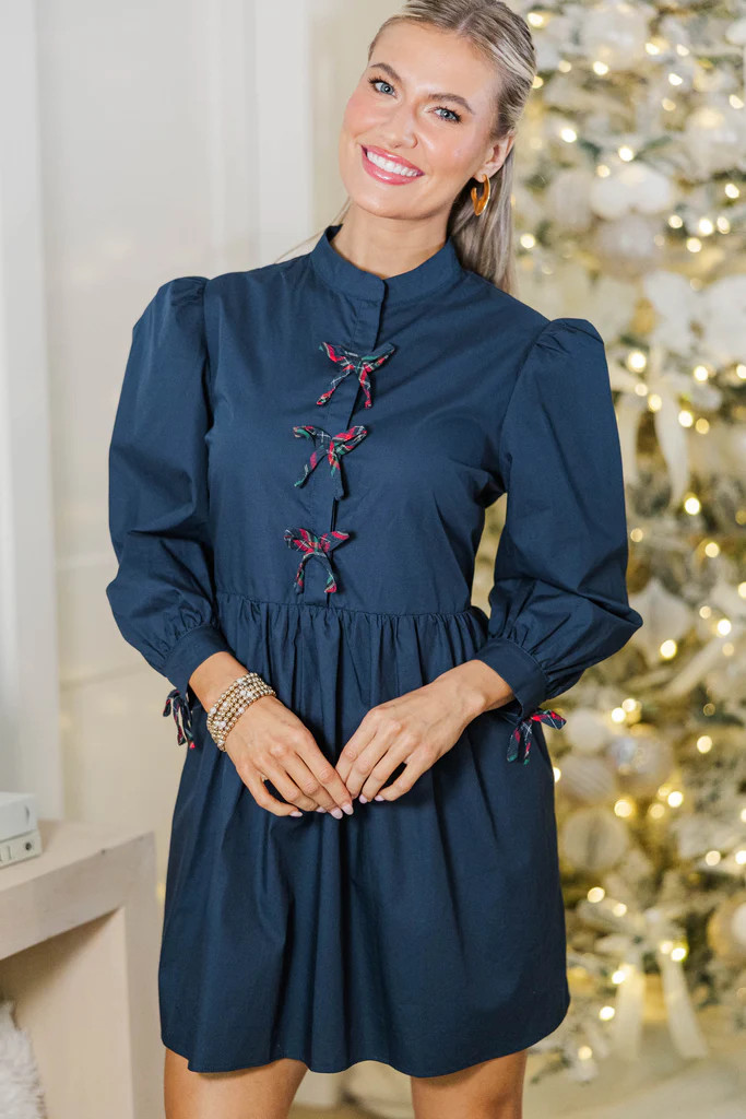 There's Always Hope Navy Blue Dress | The Mint Julep Boutique