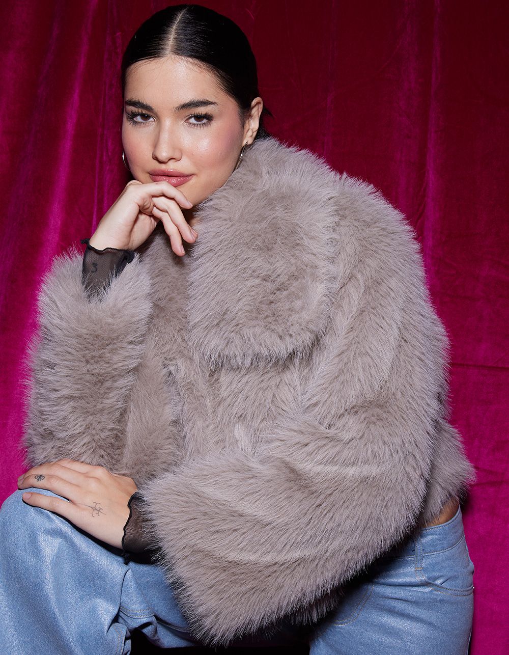 WEST OF MELROSE Cropped Womens Fur Coat | Tillys