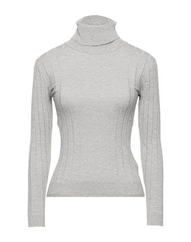 Gabardine Woman Turtleneck Grey Size S Viscose, Polyester, Polyamide | YOOX (US)
