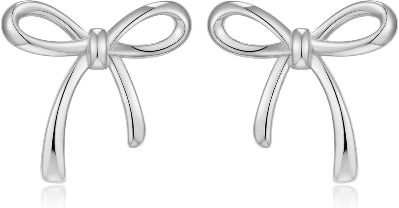 Bow Stud Earrings for Women Holiday Bow Jewelry Simple Earrings | Amazon (US)