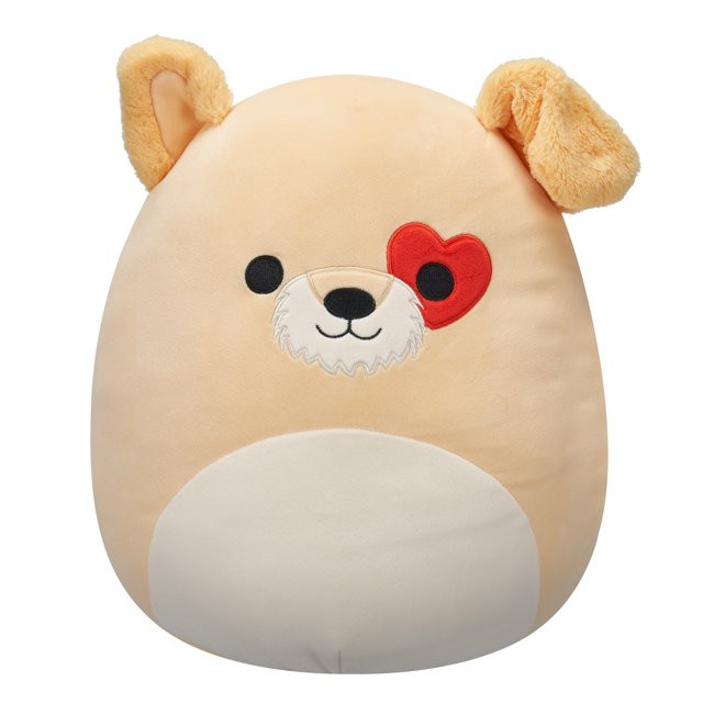 Squishmallows Official 5 inch Cooper the Tan Dog With Heart Eyepatch - Child's Ultra Soft Stuffed... | Walmart (US)