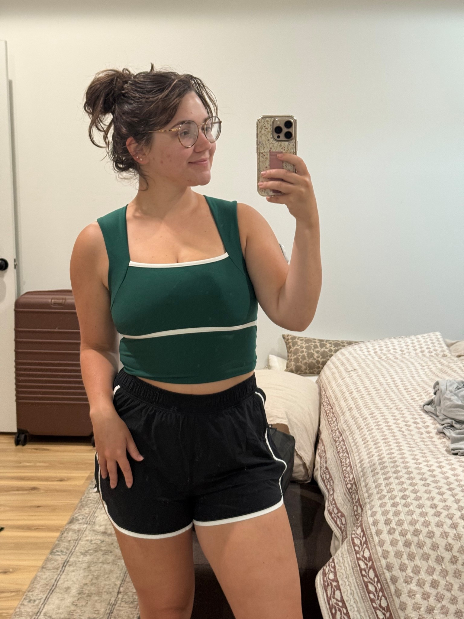 A&F workout fit on clearance!! wearing a medium in top and shorts (top has padding!) 

#LTKActive #LTKSaleAlert