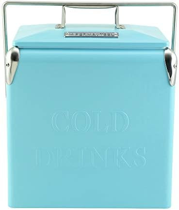 Permasteel 14-Quart Small Cooler Ice Chest | Retro Vintage Classic Style Hard Metal Cooler, PS-A2... | Amazon (US)
