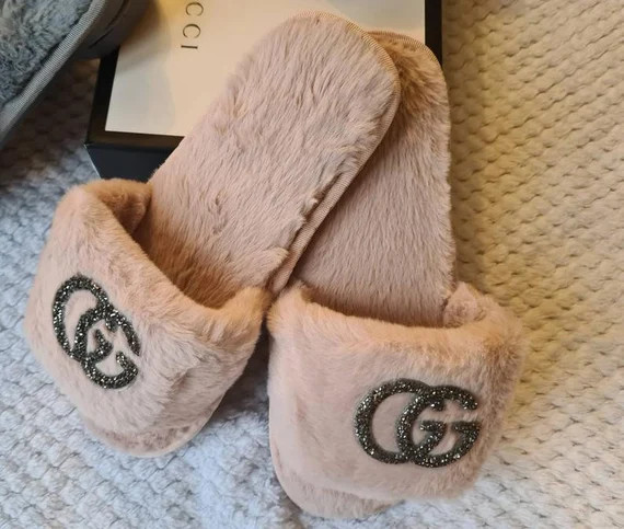 G SLIDE FLUFFY SLIPPERS | Etsy (US)
