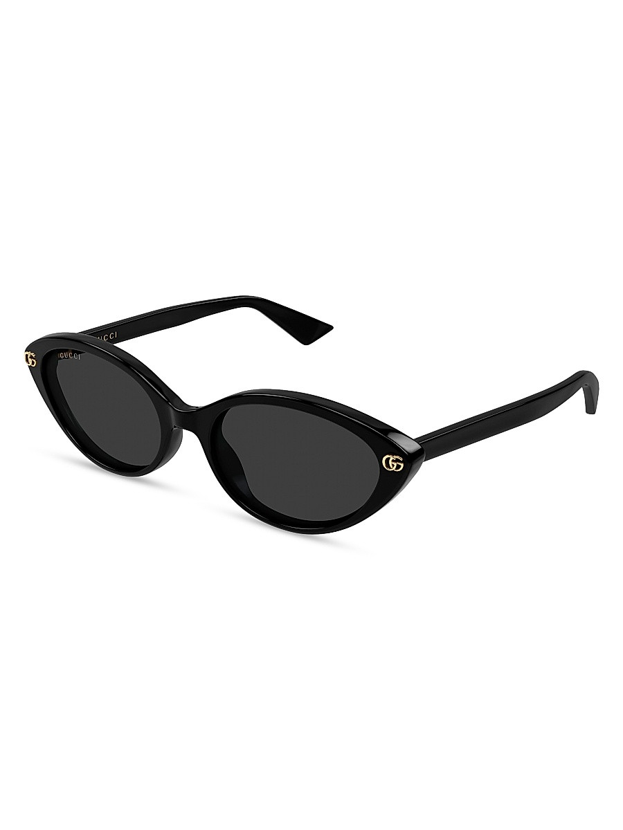 Women's Light Acetate 54MM Cat-Eye Sunglasses - Black | Saks Fifth Avenue