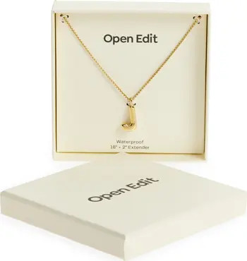 Waterproof Bubble Initial Pendant Necklace | Nordstrom