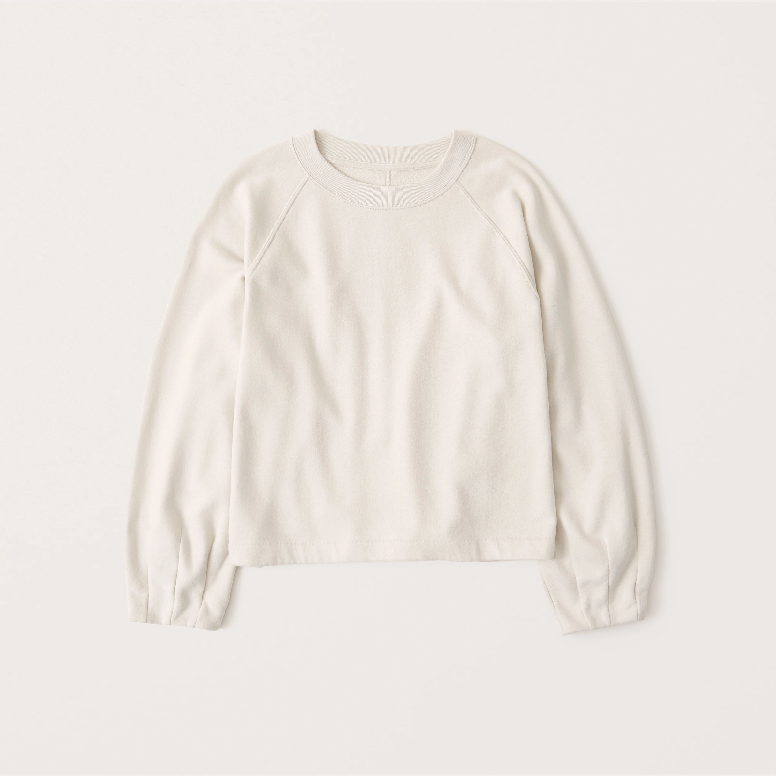 Pleated Puff Sleeve Sweatshirt | Abercrombie & Fitch (US)
