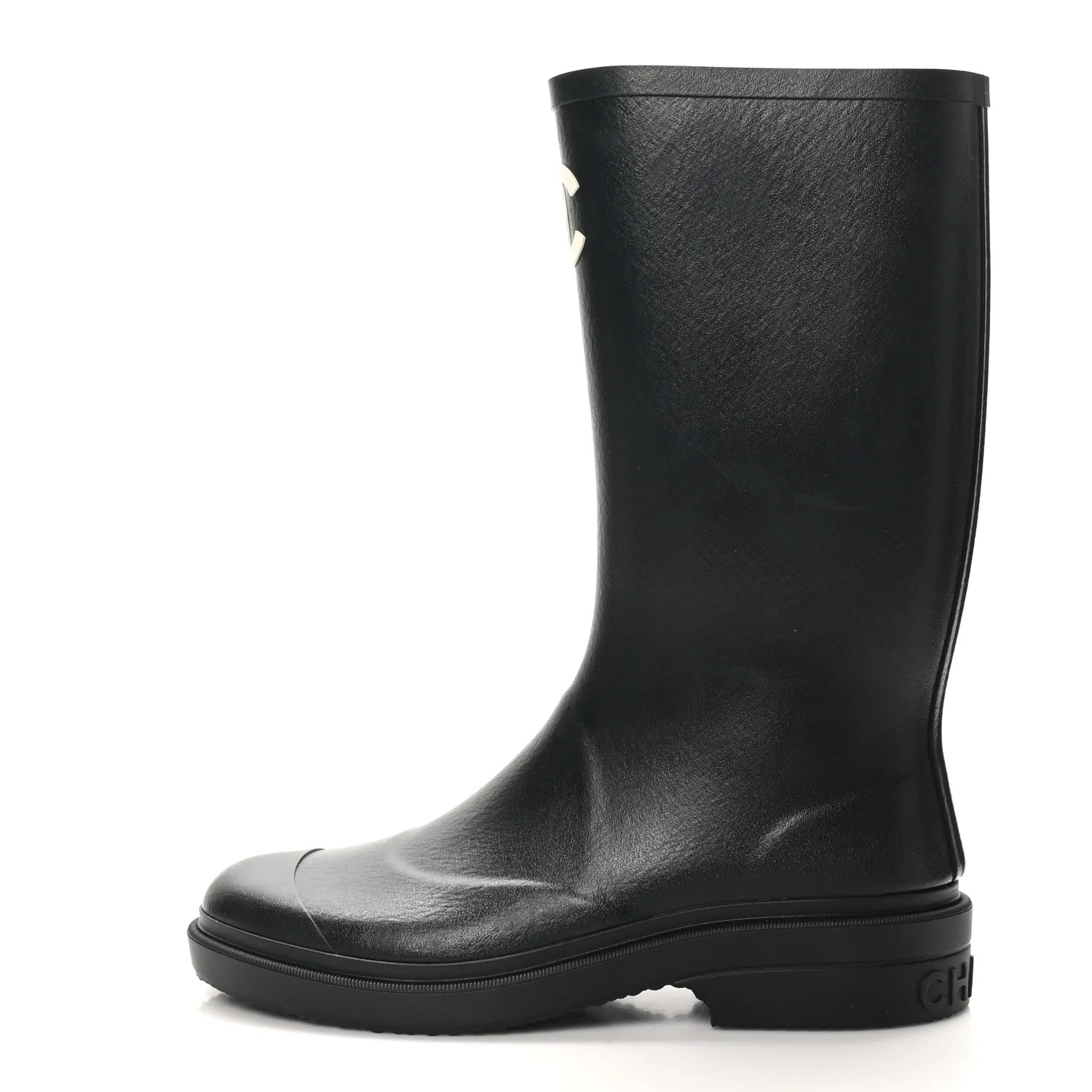 Caoutchouk CC High Boots 39 Black | FASHIONPHILE (US)
