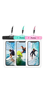 ProCase Universal Waterproof Case Phone Dry Bag Pouch Compatible with iPhone 13 Pro Max Mini, 12 ... | Amazon (US)