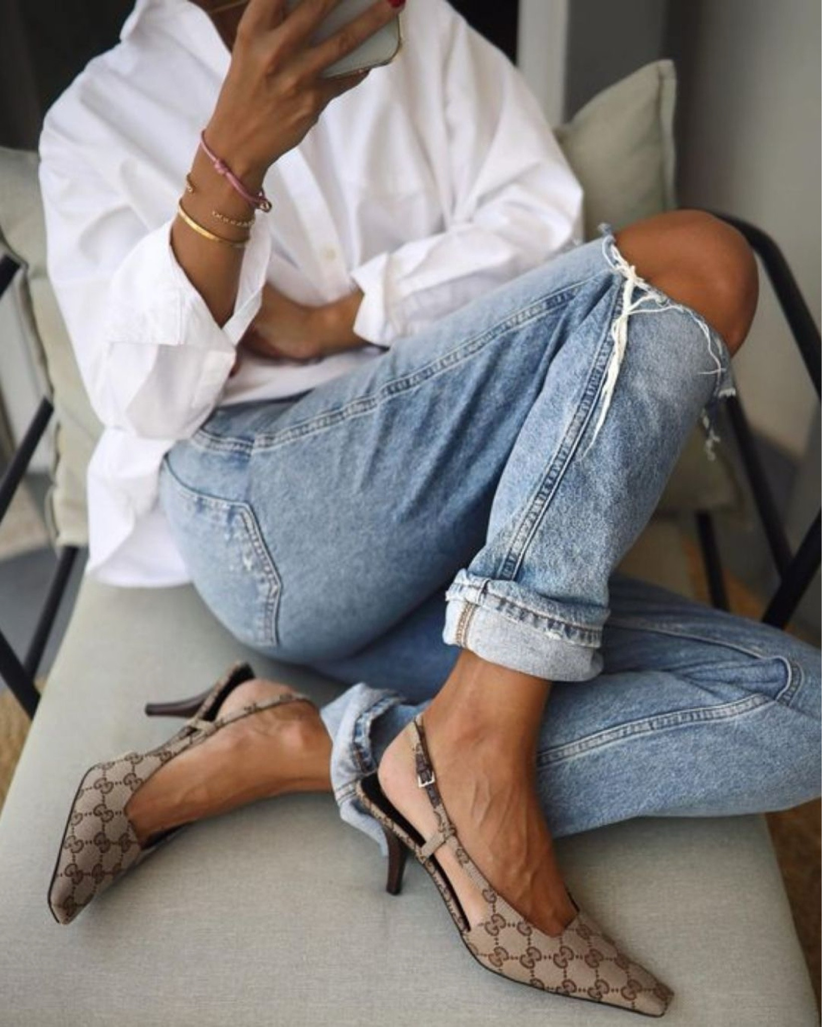 These Gucci slingback shoes are 😍
#gucci #slingback #heels #flats #springshoes