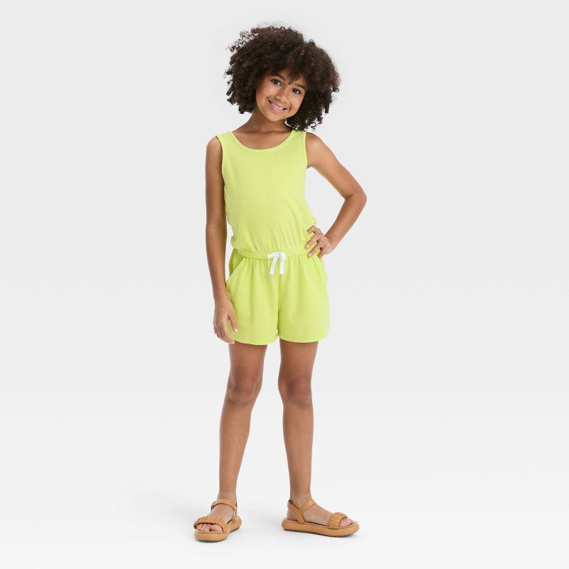 Girls' Cross Back Knit Romper - Cat & Jack™ | Target