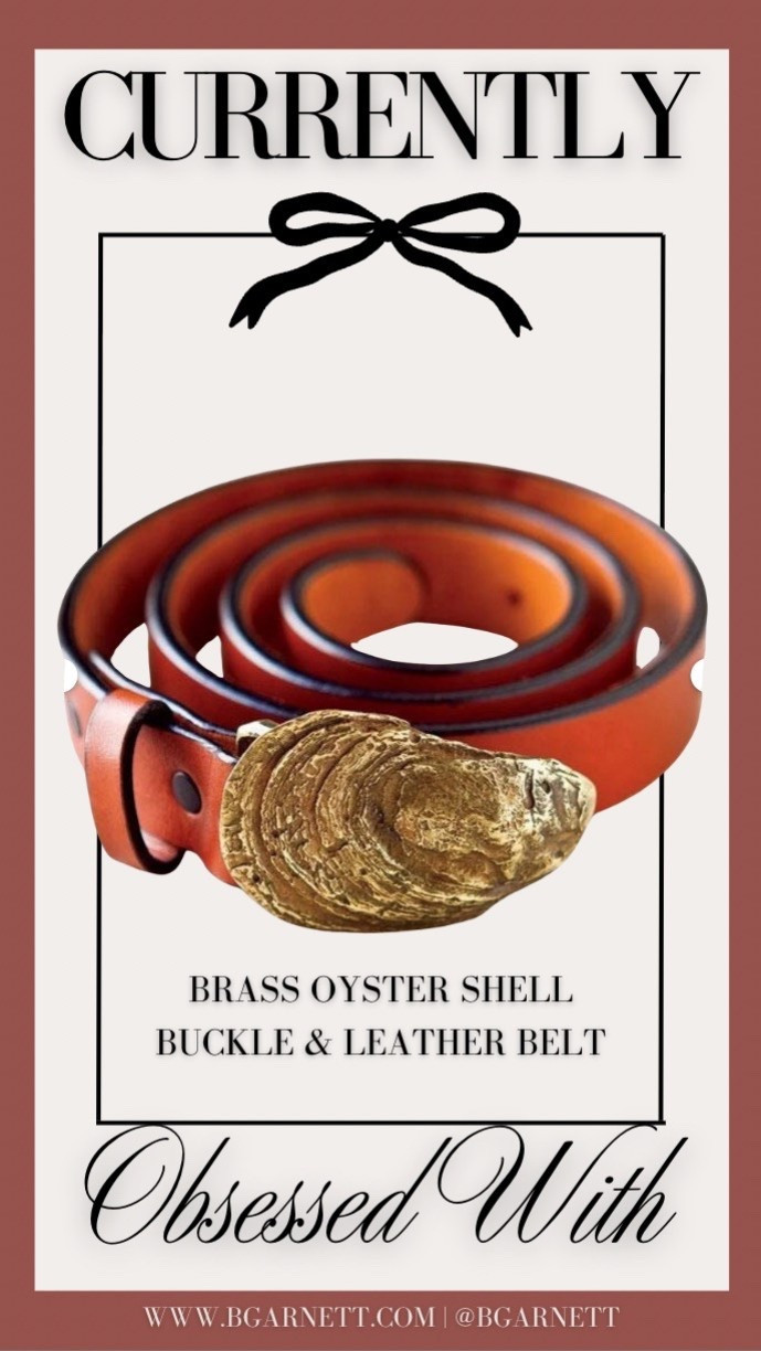 Kim’s if obsessed with this brass oyster shell leather belt 

Etsy find | belts | coastal granddaughter | coastal grandmother 

#LTKFindsUnder100 #LTKStyleTip #LTKSeasonal