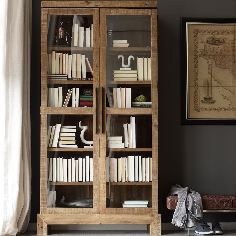 Emmerson® Reclaimed Wood Display Cabinet | West Elm (US)