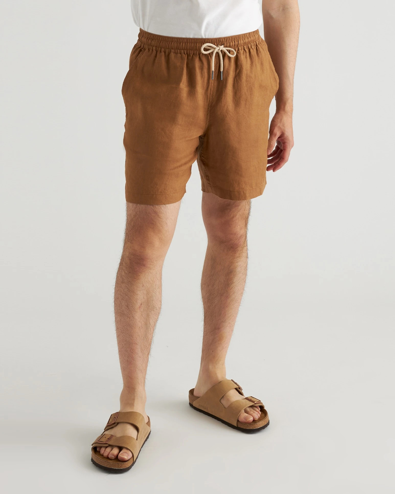 100% European Linen Drawstring Beach Short | Quince