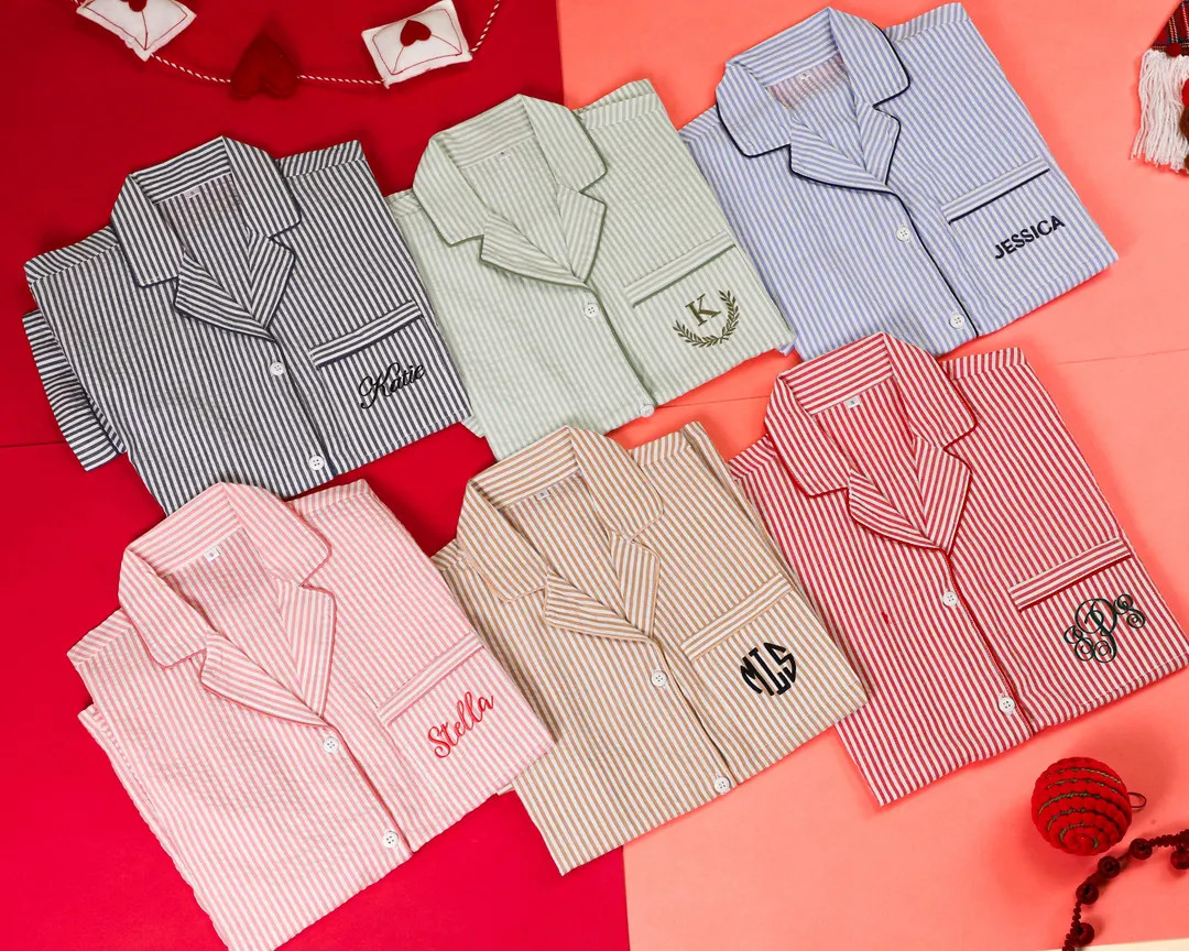 100% COTTON Family Pajamas Christmas Matching Pajamas Men's Pajama Set Couples Red Christmas Paja... | Etsy (US)