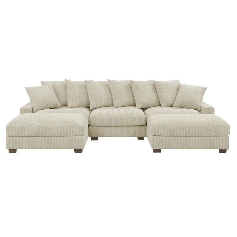 Ashira 5 - Piece Upholstered Sectional | Wayfair North America