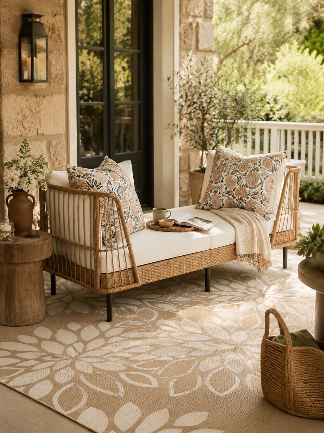 Cozy Patio Retreat 🌿☀️

Transform your porch or patio into the ultimate cozy escape with layered textures, warm neutrals, and inviting outdoor seating. From the beautiful woven loveseat and patterned accent pillows to the statement outdoor rug and timeless accessories, every detail works together to create a space that feels relaxed, welcoming, and effortlessly styled.

Whether you’re enjoying your morning coffee, hosting friends, or winding down at sunset, these outdoor finds help create a peaceful retreat you’ll love spending time in all season long.

Follow @farmtotablecreations on Instagram for more cozy home finds and trending decor.

#LTKHome #PatioDecor #OutdoorLiving #PorchDecor #OutdoorFurniture #CozyHome #BackyardStyle #NeutralDecor #OutdoorInspiration #PatioRefresh #SummerDecor #OutdoorEntertaining #HomeDecorFinds #FarmhouseStyle #ModernFarmhouse #DesignerStyle #OutdoorOasis #FrontPorchDecor #FarmToTableCreations #LTKStyle

#LTKSaleAlert #LTKHome