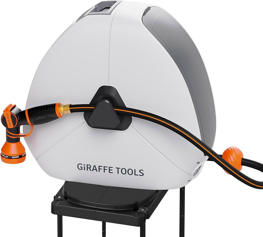 Giraffe Tools Retractable Heavy Duty Hose Reel,1/2" x 130FT Auto Rewind | Amazon (US)
