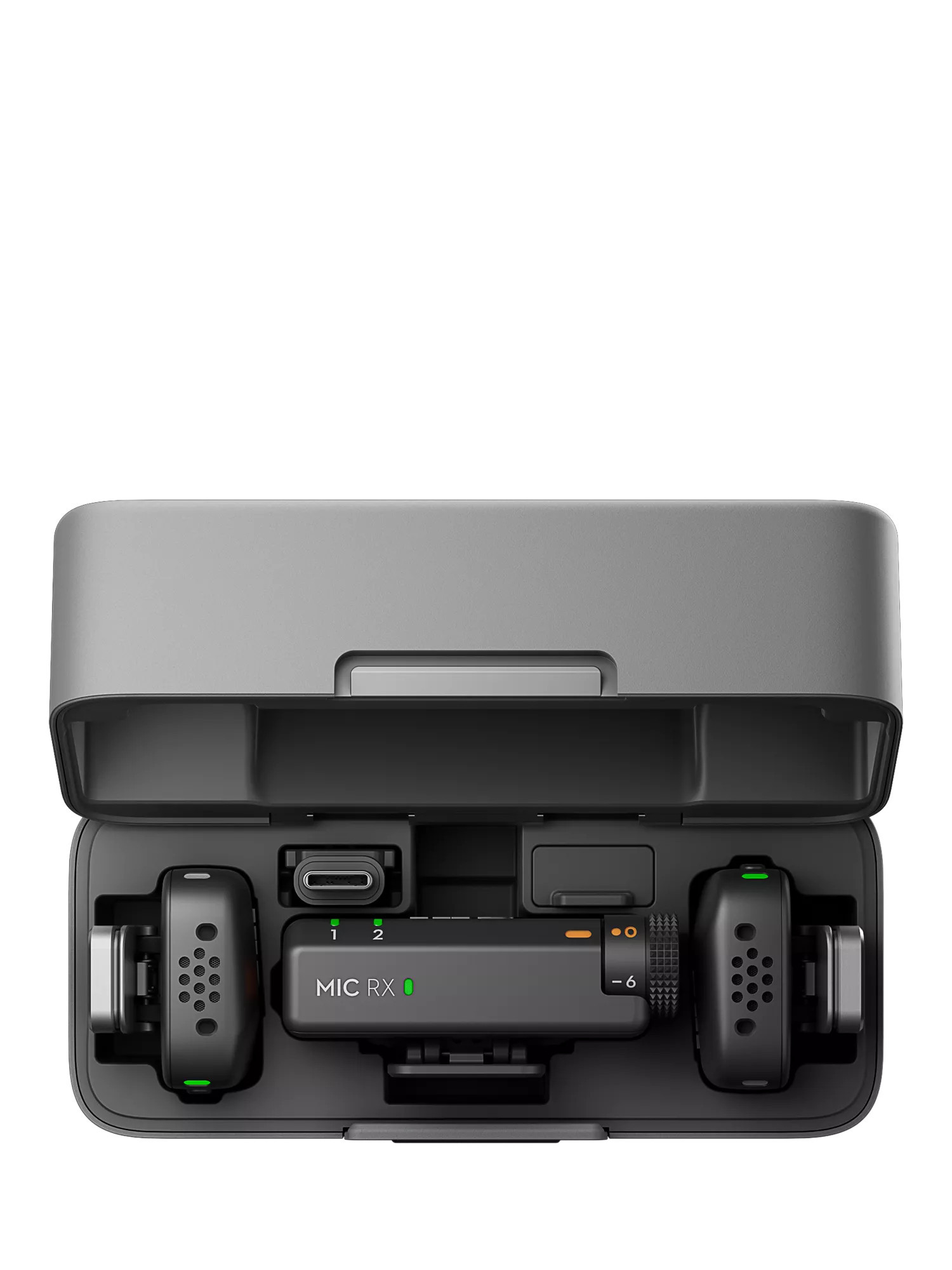 DJI Mic Mini Wireless Microphone (2TX & 1RX) with Charging Case, Black | John Lewis (UK)