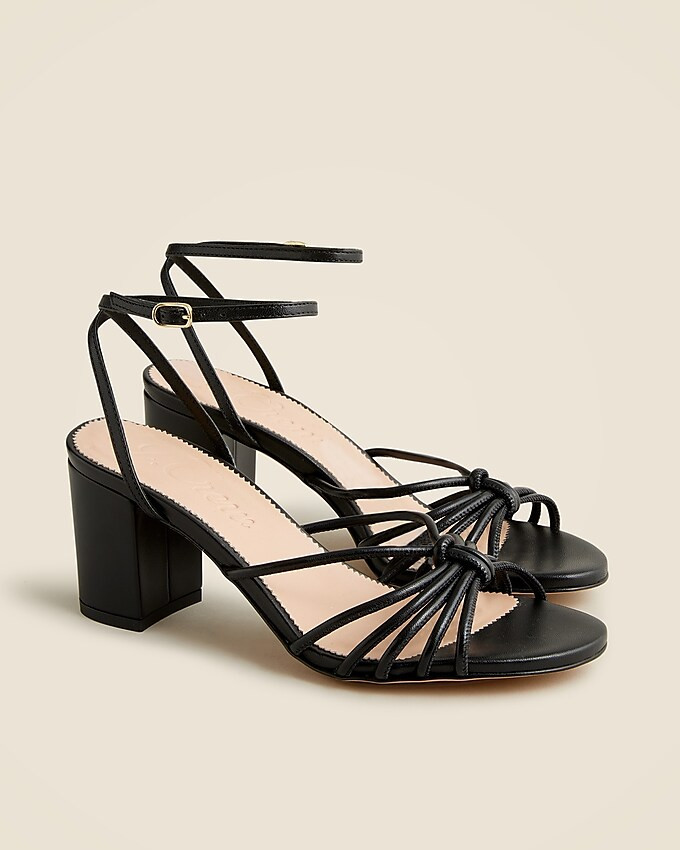 Lucie strappy block-heel sandals in Italian leather | J. Crew US