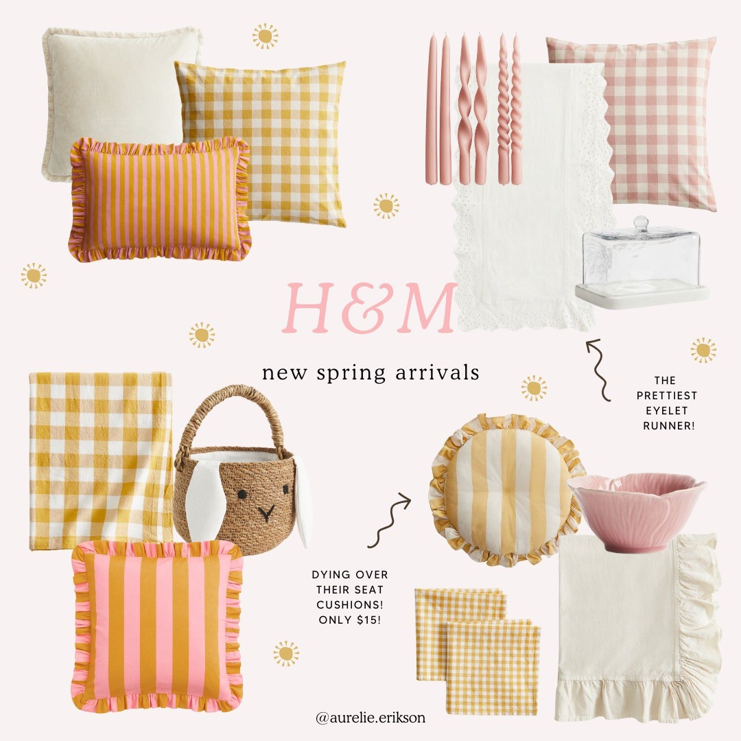 H&M home is killing it this spring with stripes and all the pink and yellow 💛😍🌸

#LTKSeasonal #LTKHome