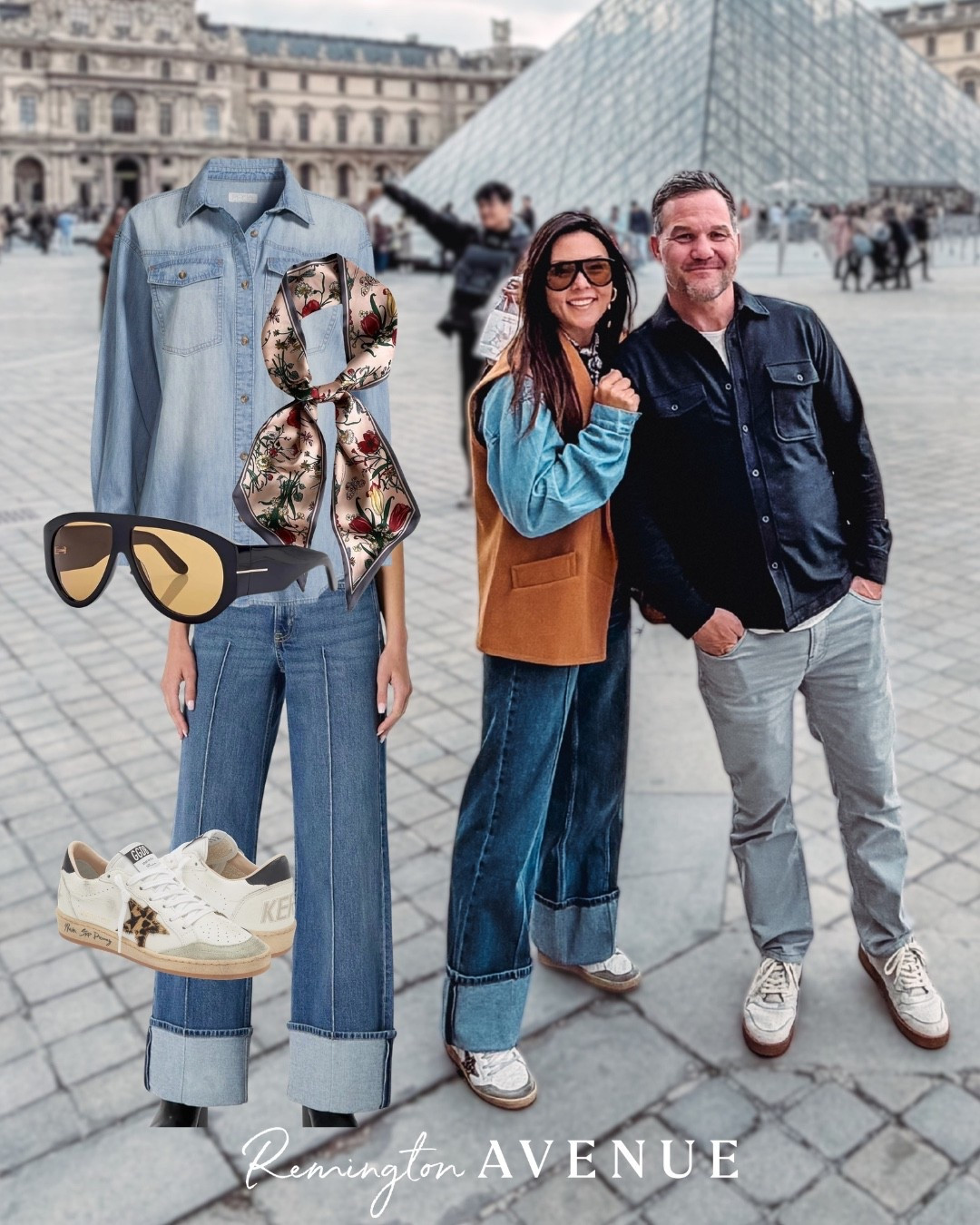 My vest is no longer available but since it was raining in the morning I layered my classic trench coat overtop as well. You never know how many different elements yo will experience in one Paris day haha. Classic denim on denim is always chic.

#LTKOver40 #LTKSaleAlert #LTKTravel