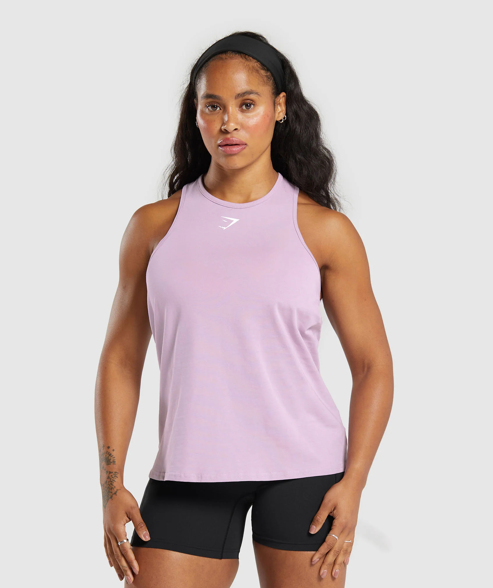 Gymshark Training Cotton Tank - Warm Lilac | Gymshark UK