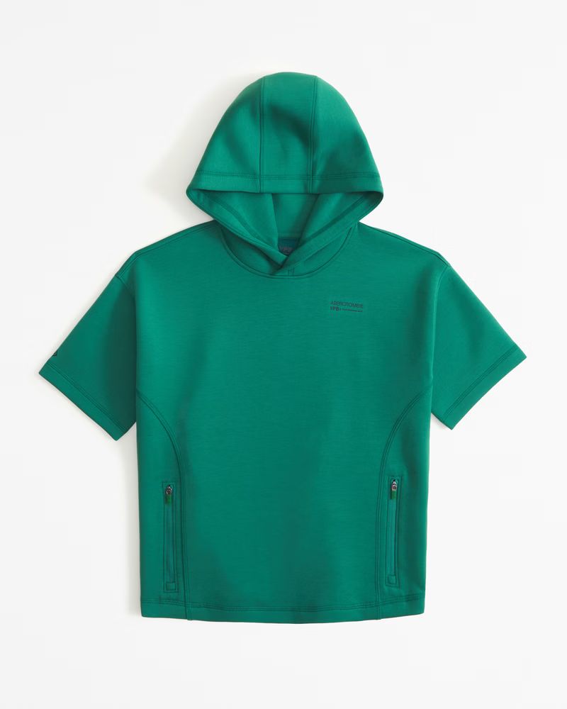 ypb neoknit short-sleeve popover hoodie | Abercrombie & Fitch (US)
