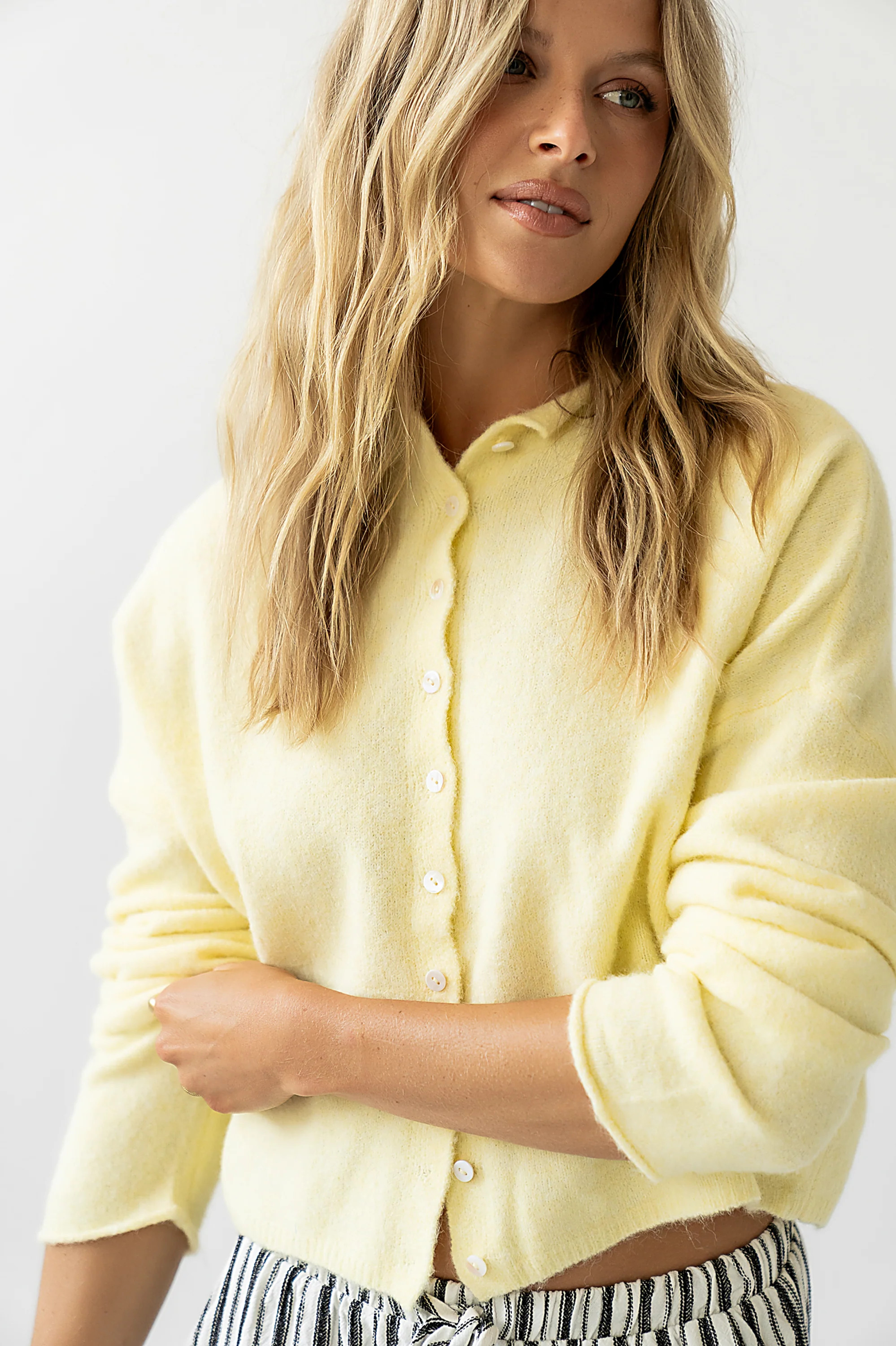 Maci Cardigan in Yellow | Böhme US